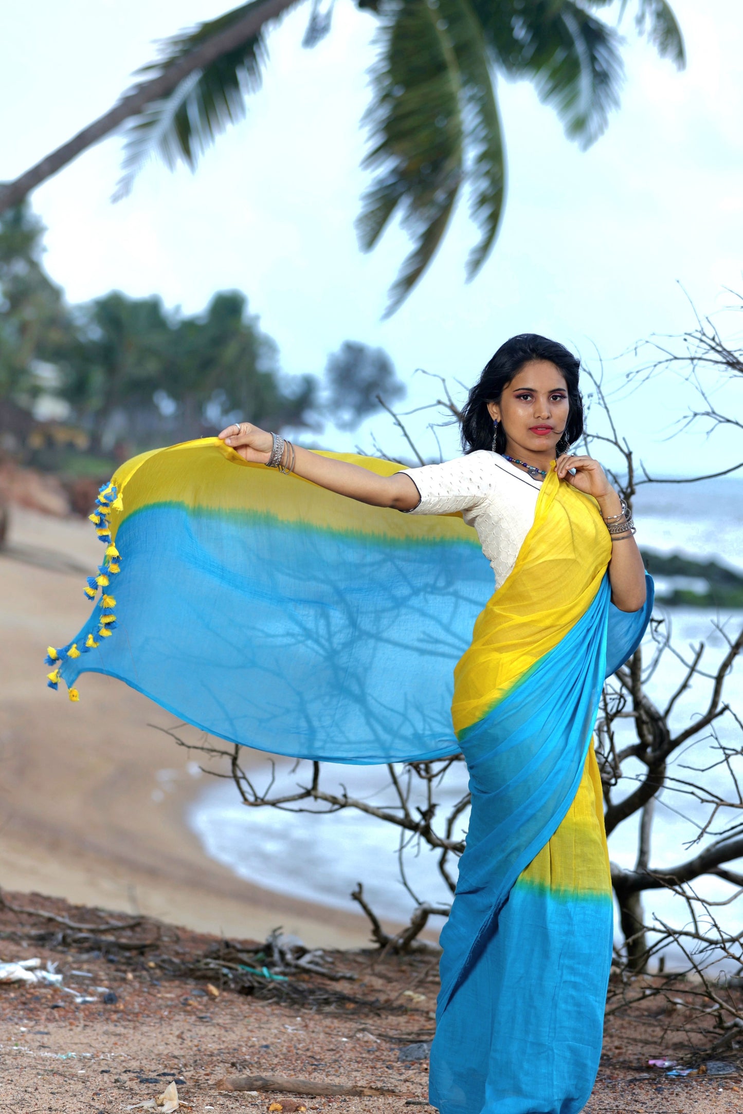 BLUE-WING BEAUTY BLOUSE