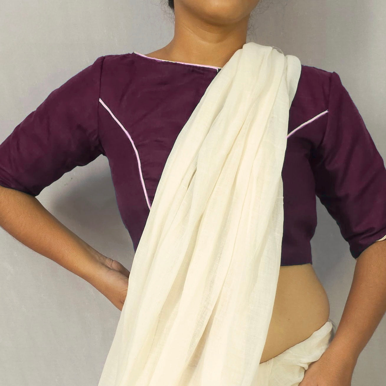 PANKHURI BLOUSE - Burgandy