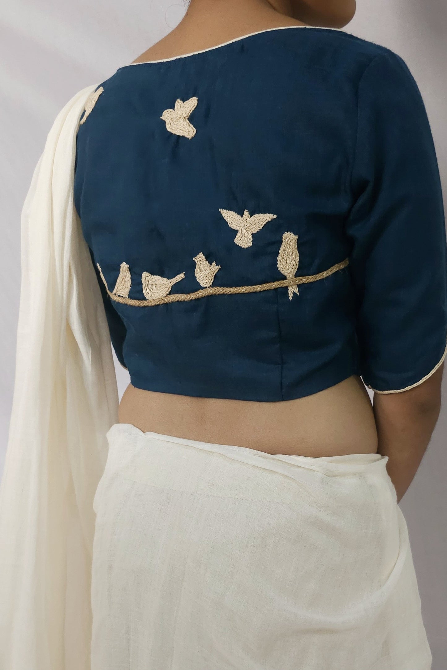 PANKHURI BLOUSE - Sea Blue
