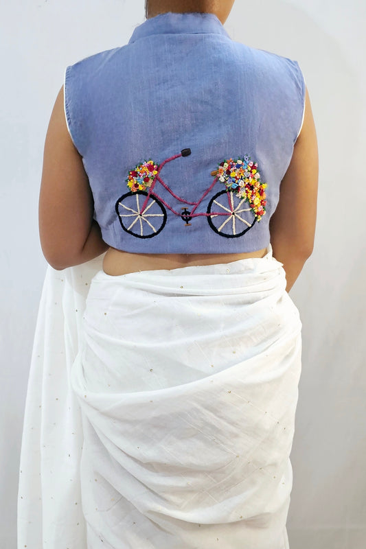 PHOOLON KA SAFAR BLOUSE With Collar