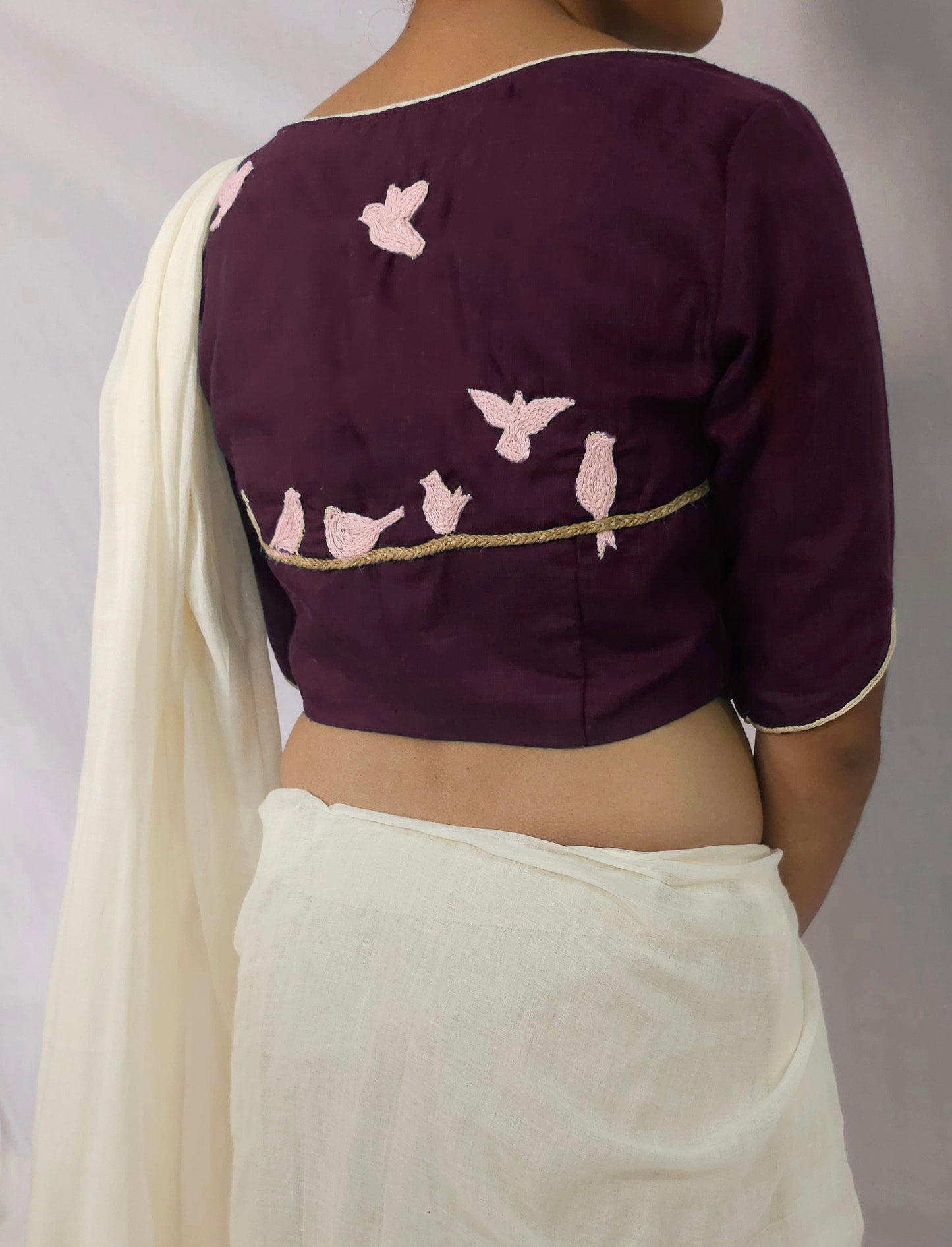 PANKHURI BLOUSE - Burgandy