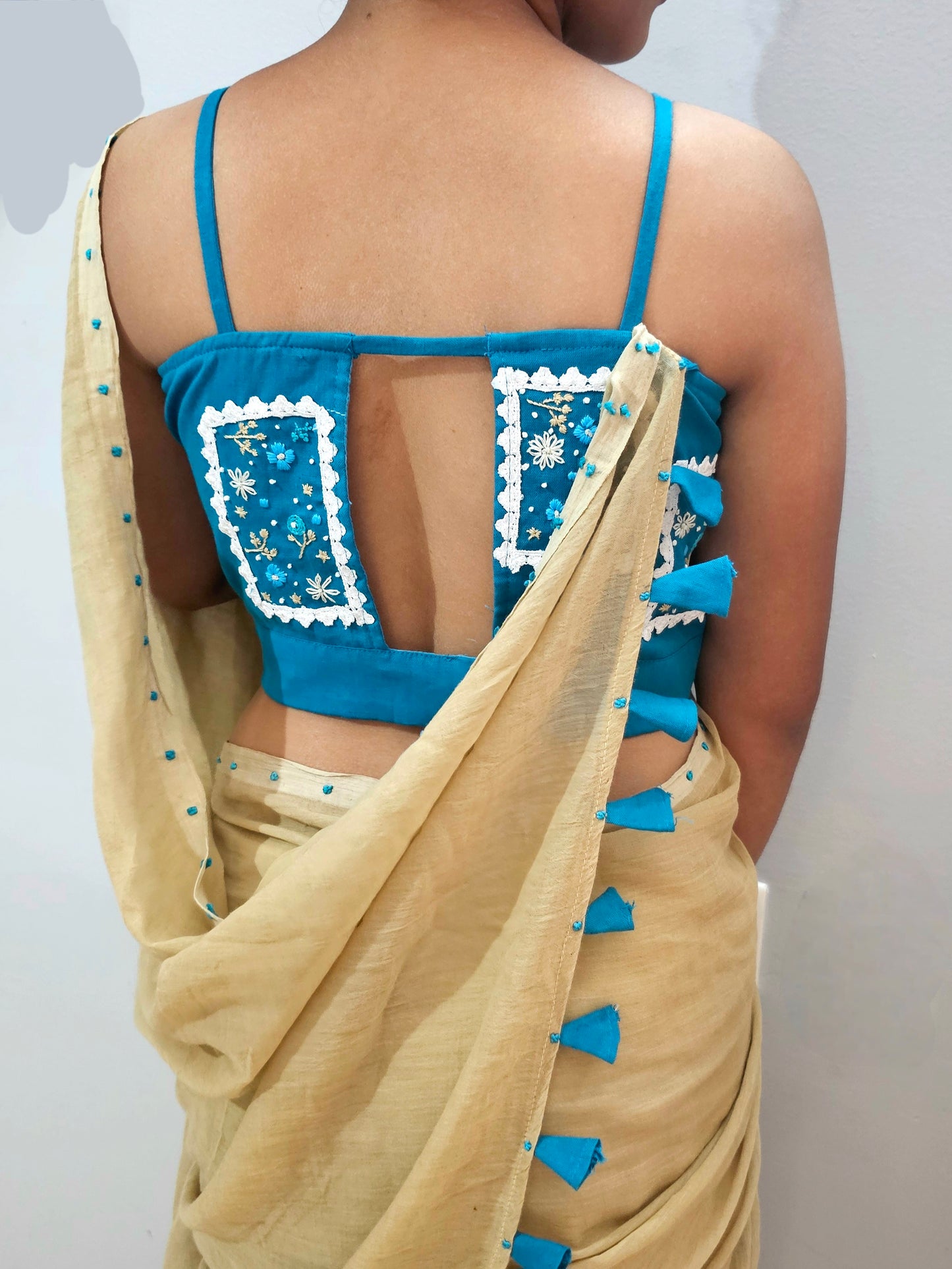 Parijat Designer MulMul Cotton Saree