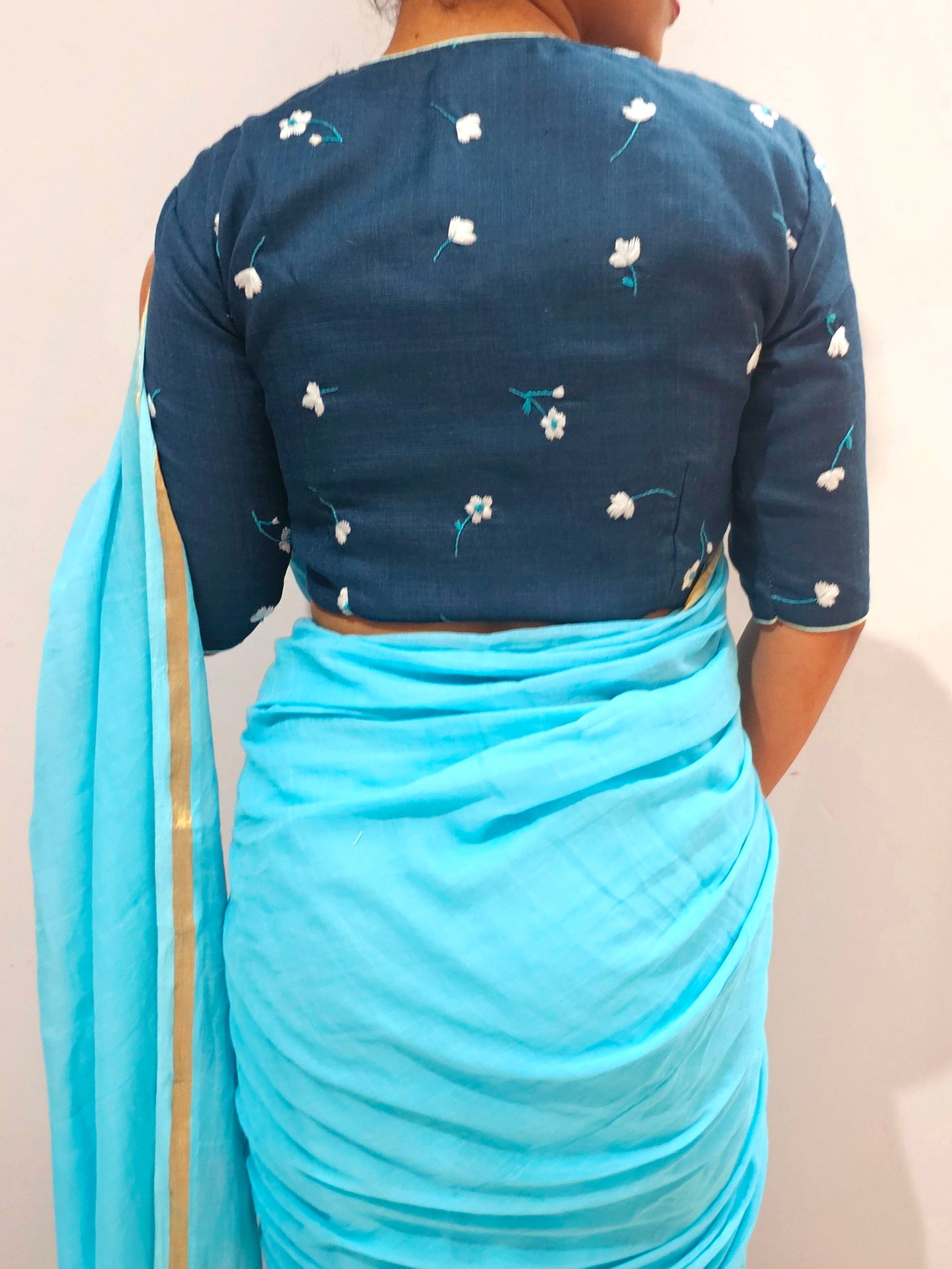 SUGAM BLOUSE-Blue