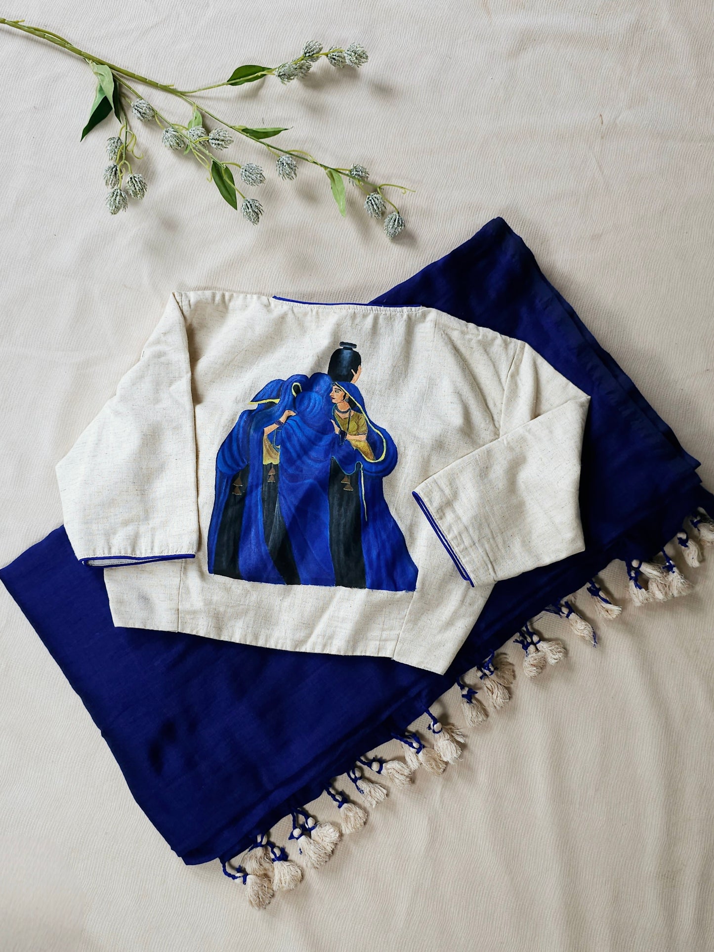 Nilabhra MulMul Cotton Saree