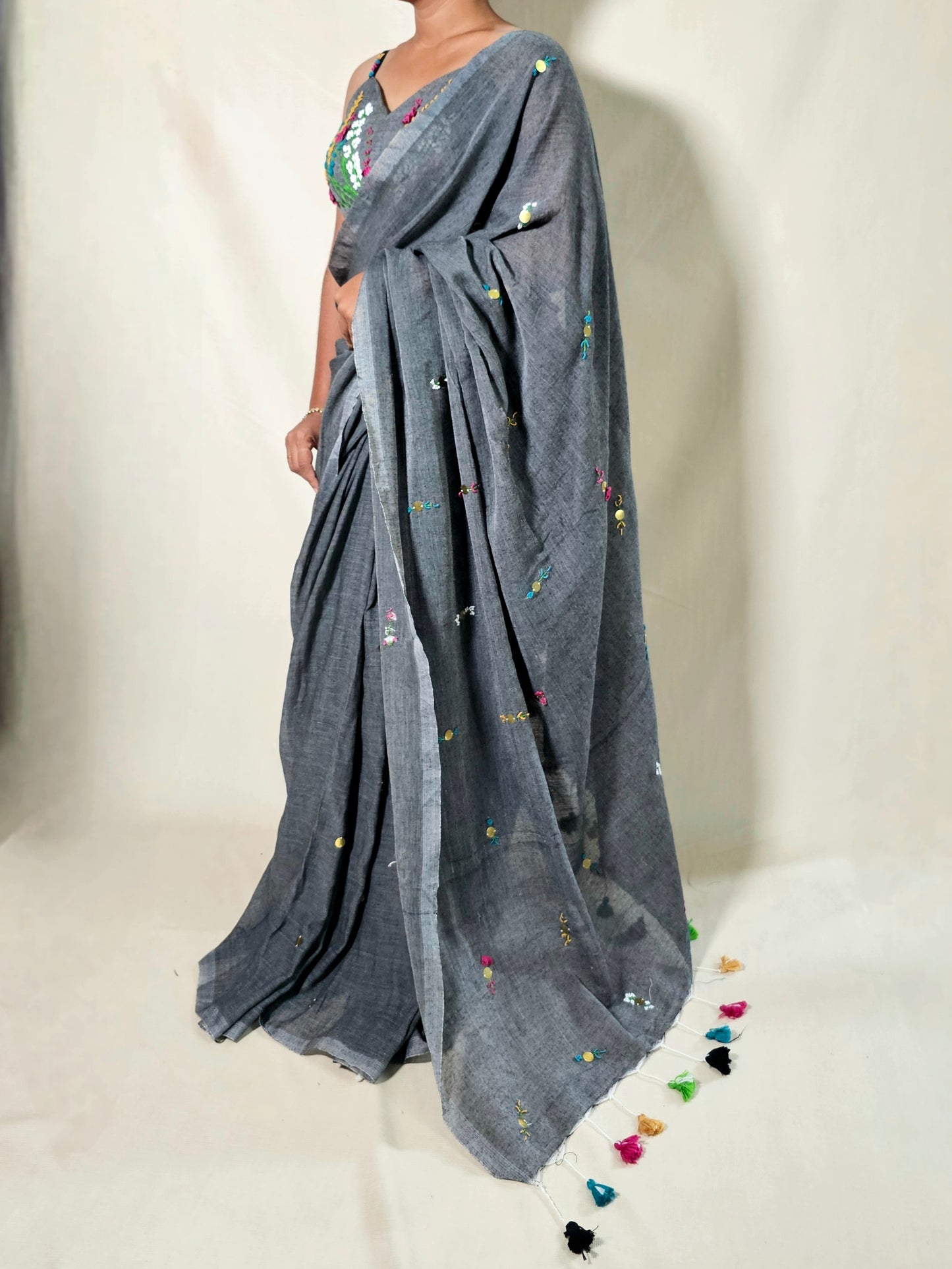Meghphool Mul Designer Saree