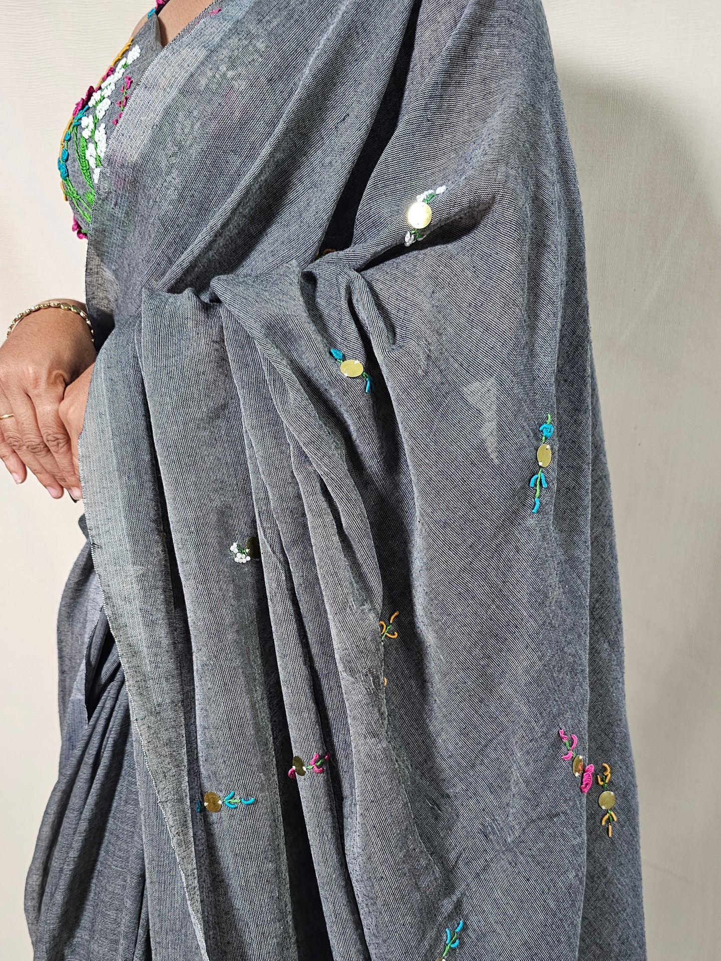Meghphool Mul Designer Saree
