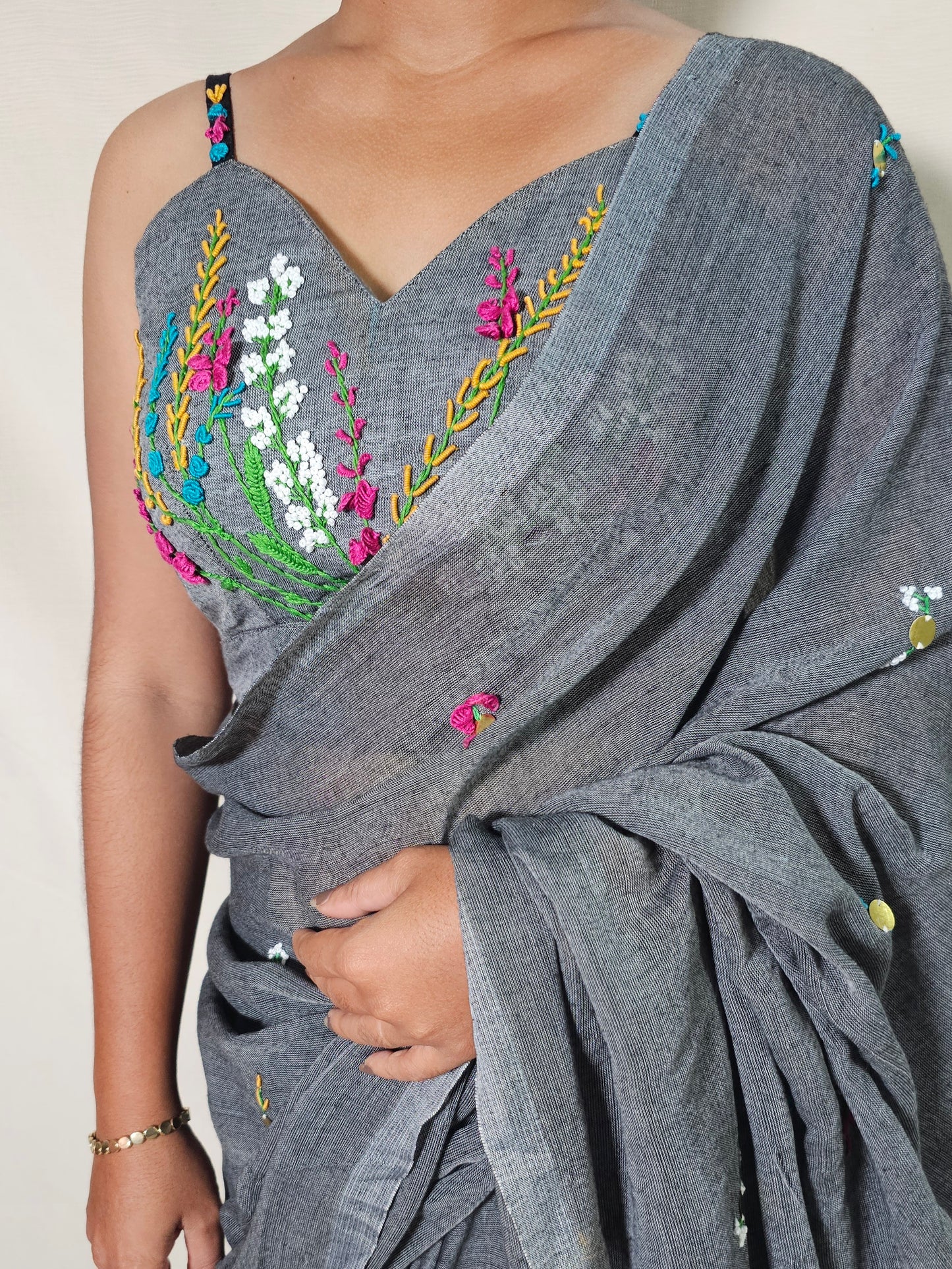 Meghphool Mul Designer Saree