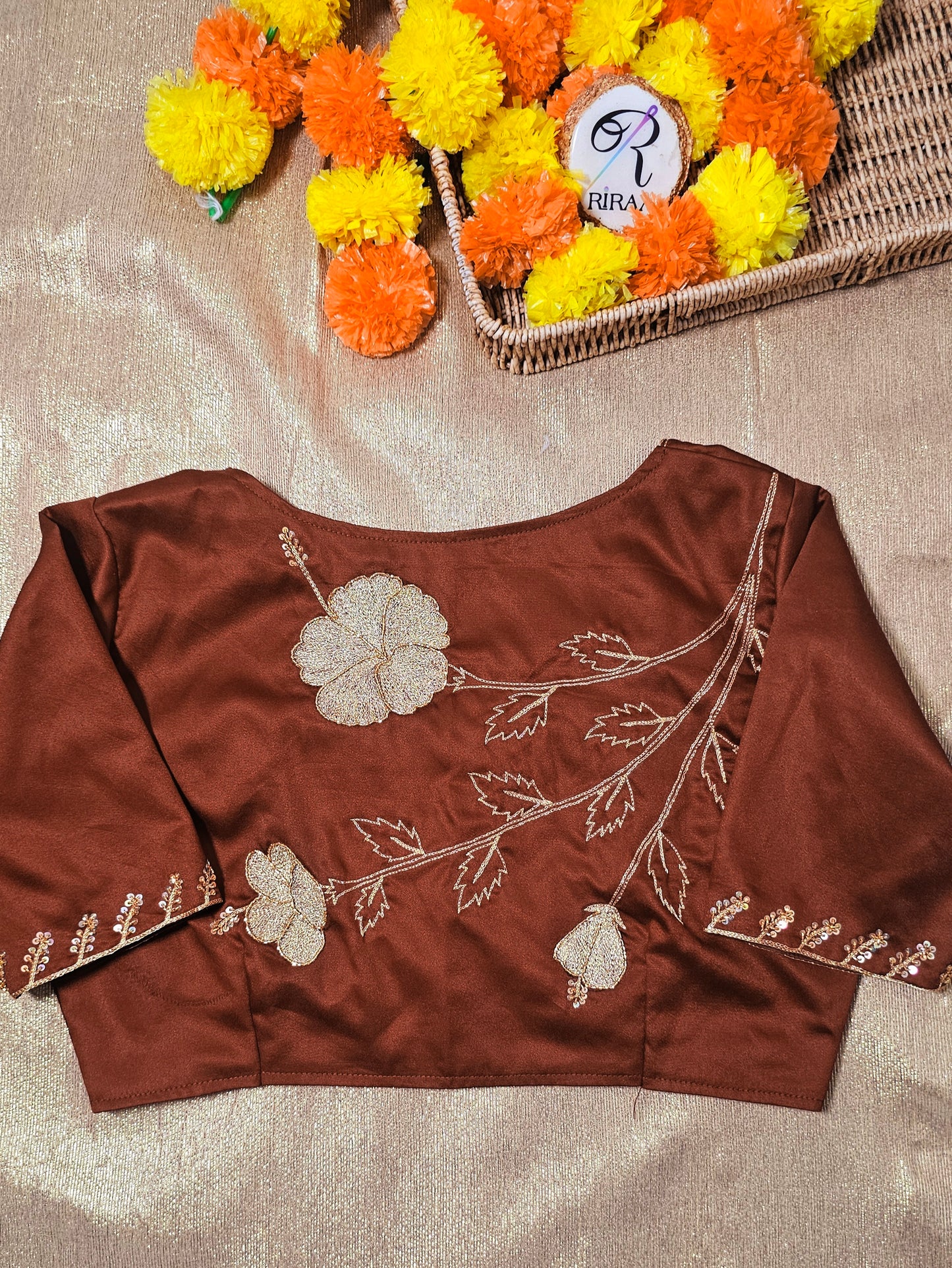 JASWAND BLOUSE - Brown