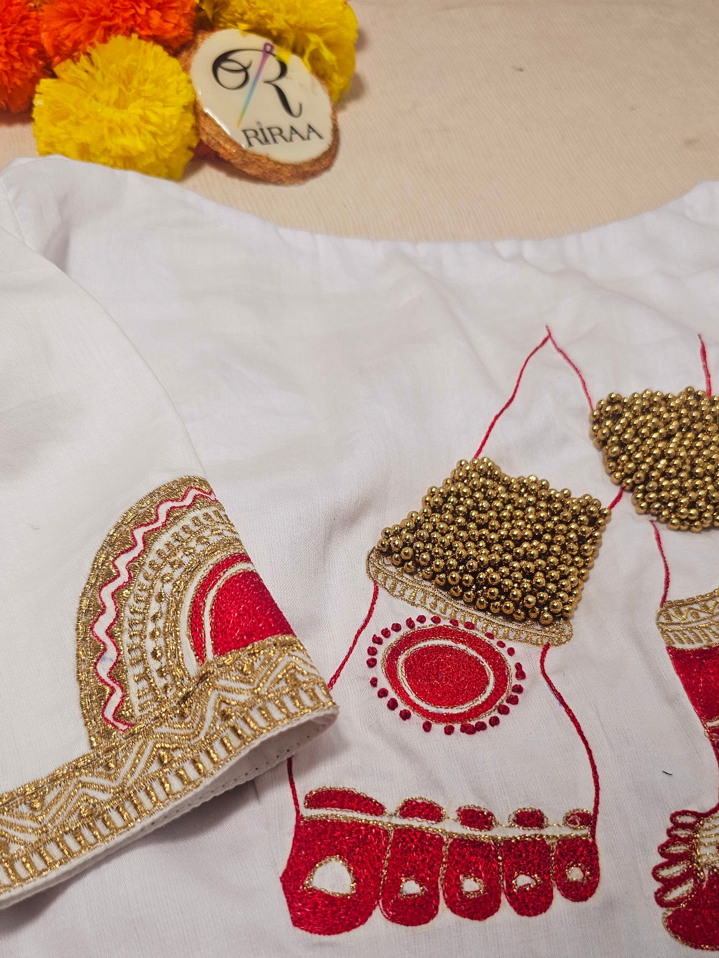 NRITYAPAYAL BLOUSE - White