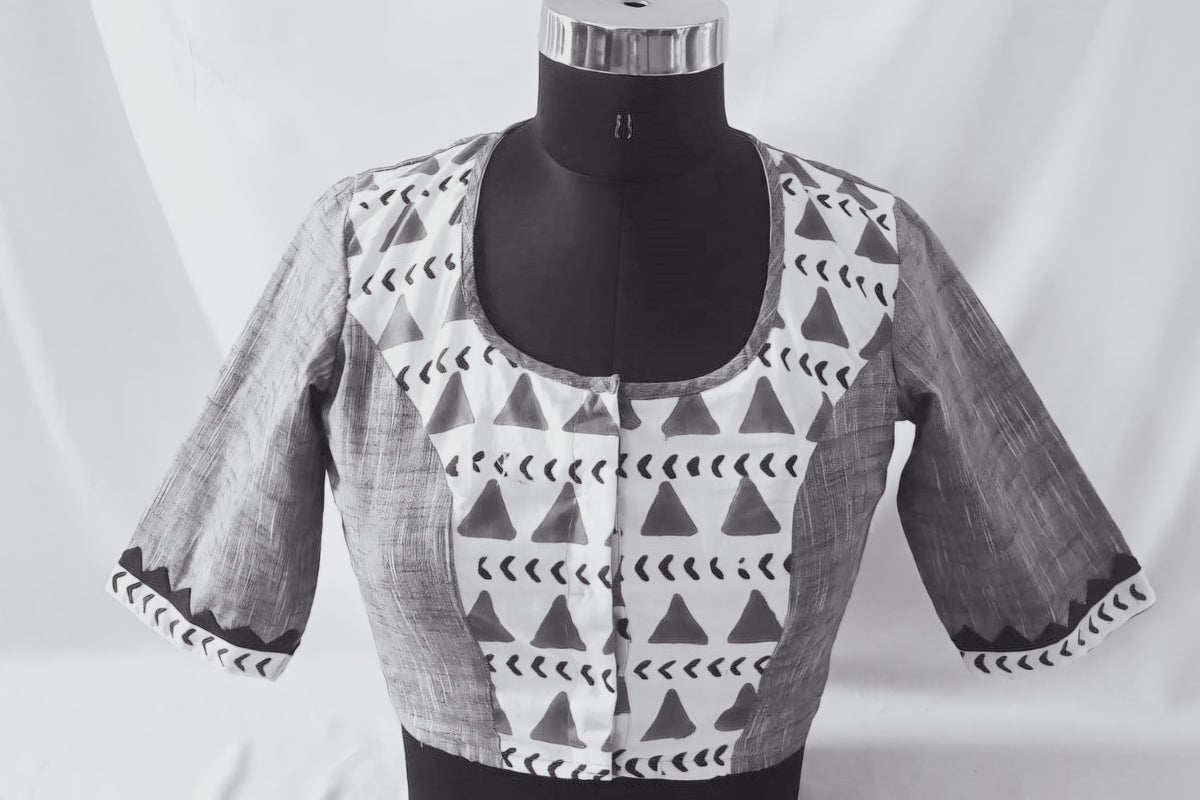 WARLI TUNE BLOUSE - Grey