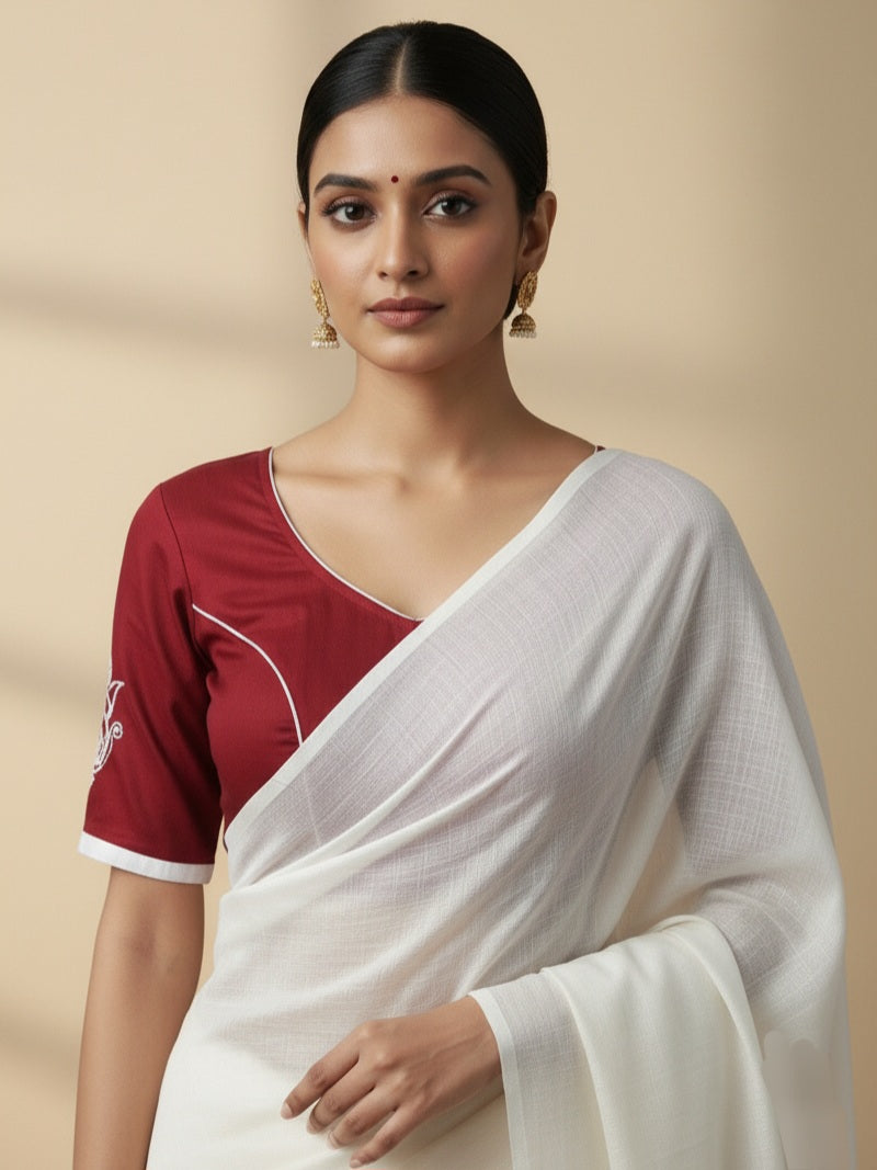 DIVINE SHAKTI BLOUSE - Maroon