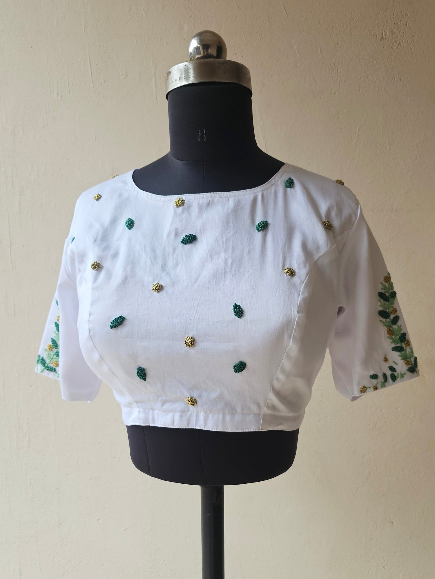 MADHURIMA BLOUSE (Green & Gold)