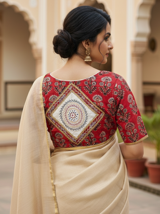 MANDARIKA BLOUSE - Red