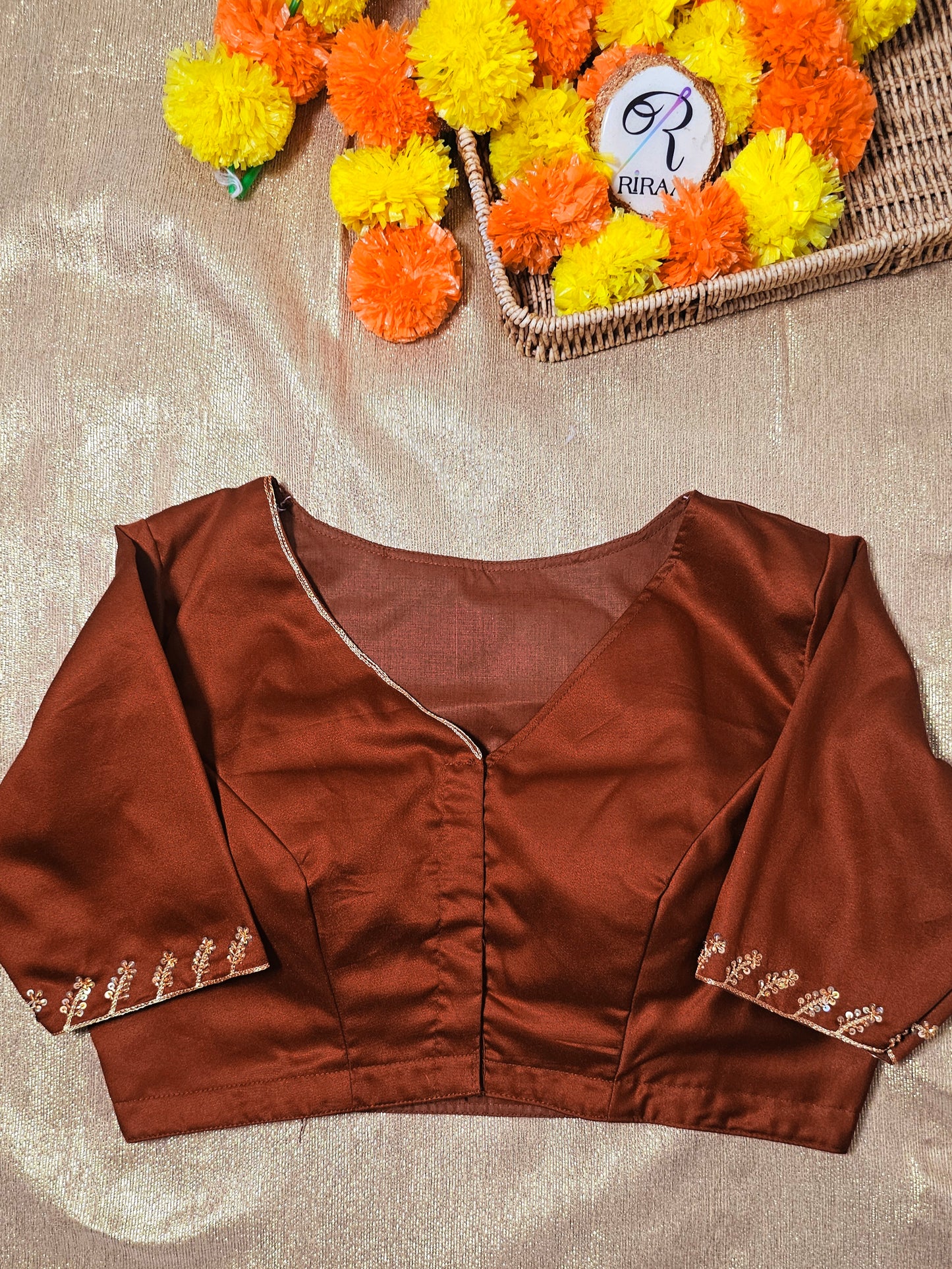 JASWAND BLOUSE - Brown