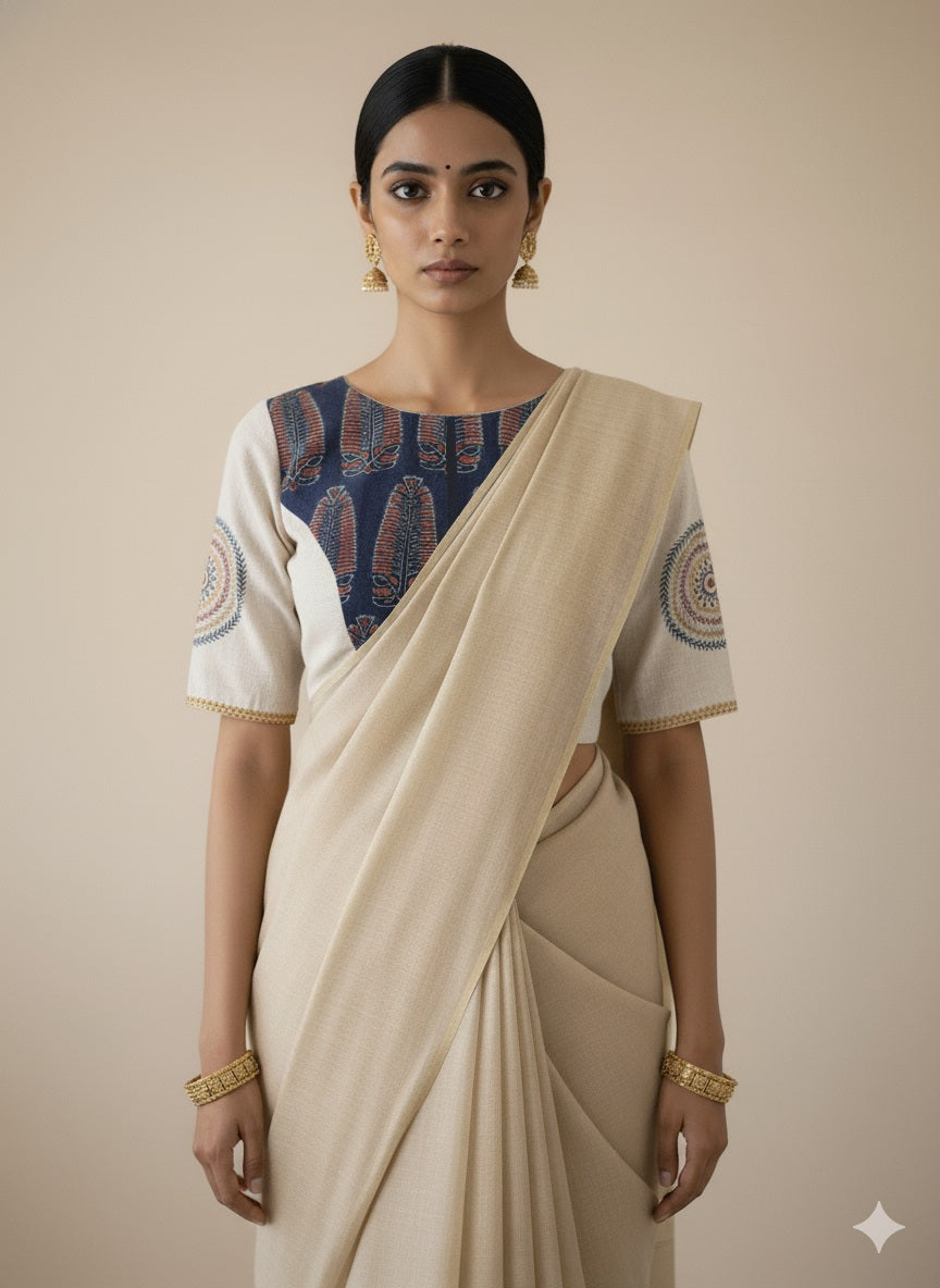MANDARIKA BLOUSE - Blue