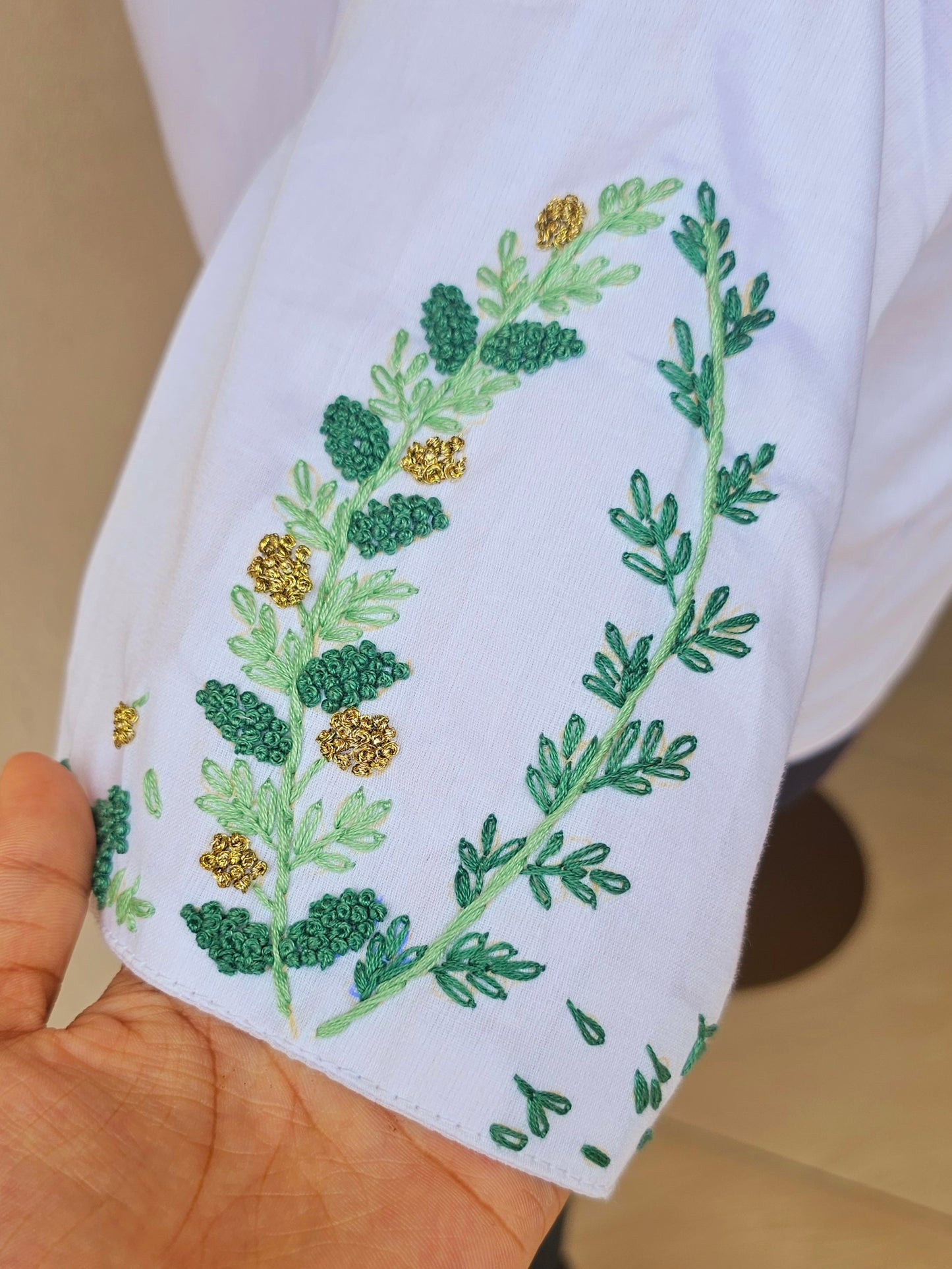 MADHURIMA BLOUSE (Green & Gold)