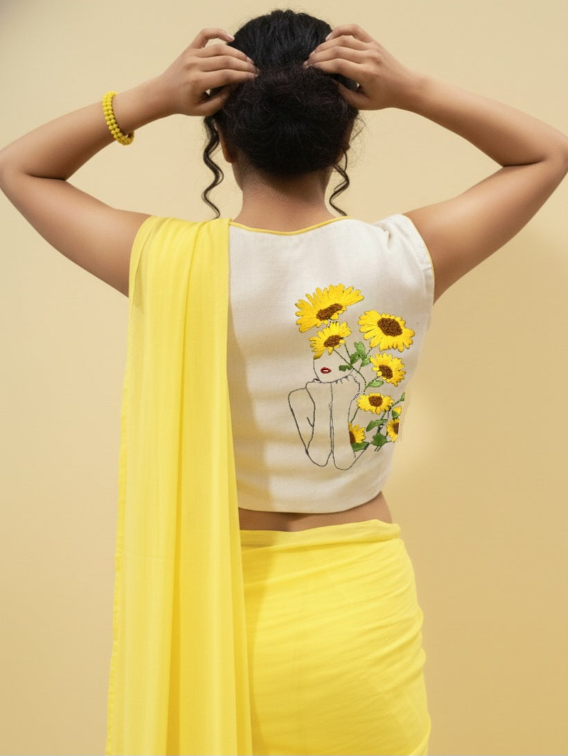 SUNLIT PETAL BLOUSE