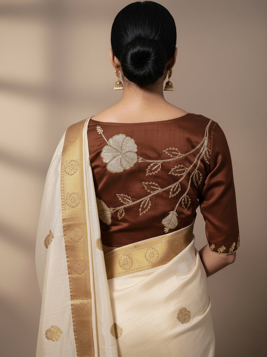 JASWAND BLOUSE - Brown