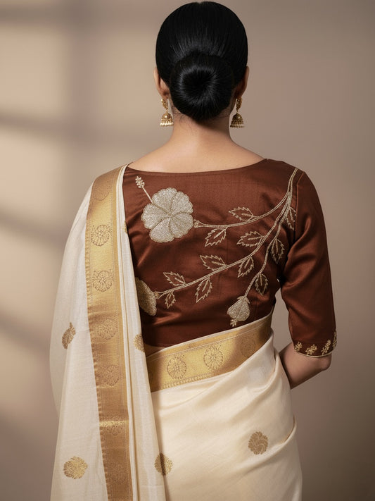 JASWAND BLOUSE - Brown