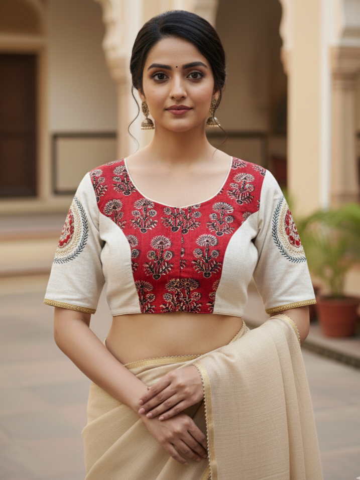 MANDARIKA BLOUSE - Red