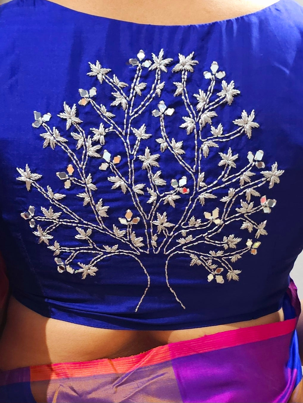 GLEAMING TREE BLOUSE - Blue