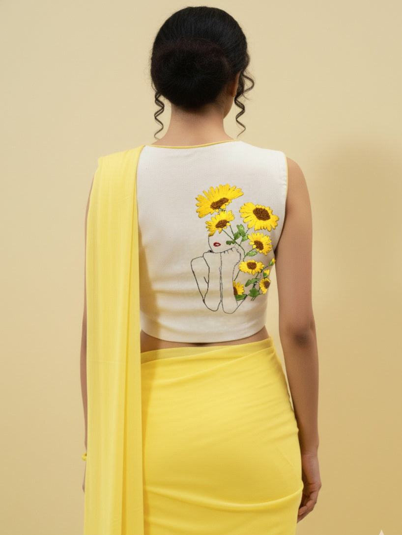 SUNLIT PETAL BLOUSE