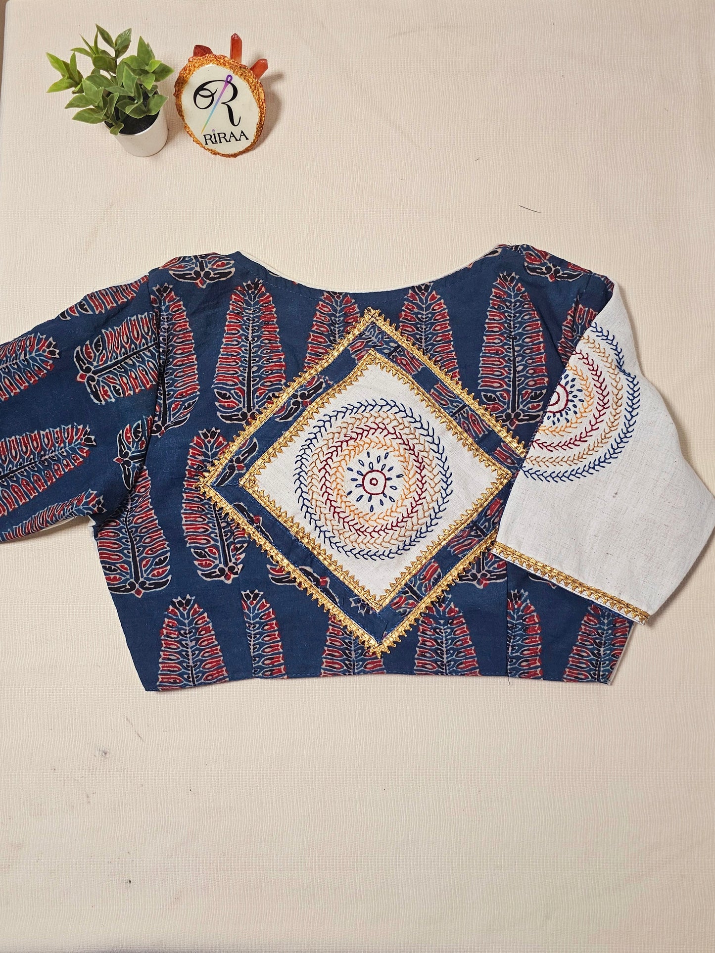 MANDARIKA BLOUSE - Blue