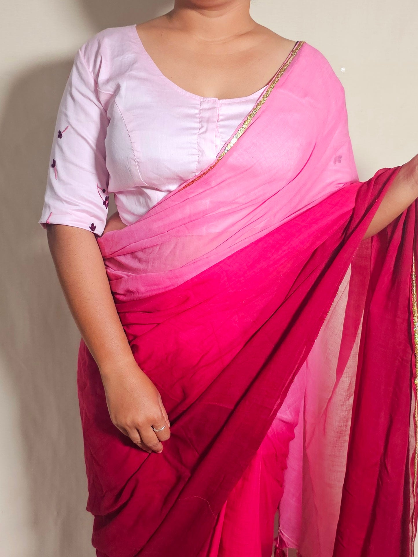 SUGAM BLOUSE-Baby Pink