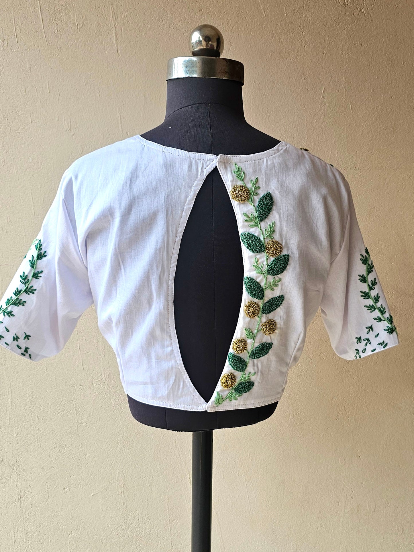 MADHURIMA BLOUSE (Green & Gold)