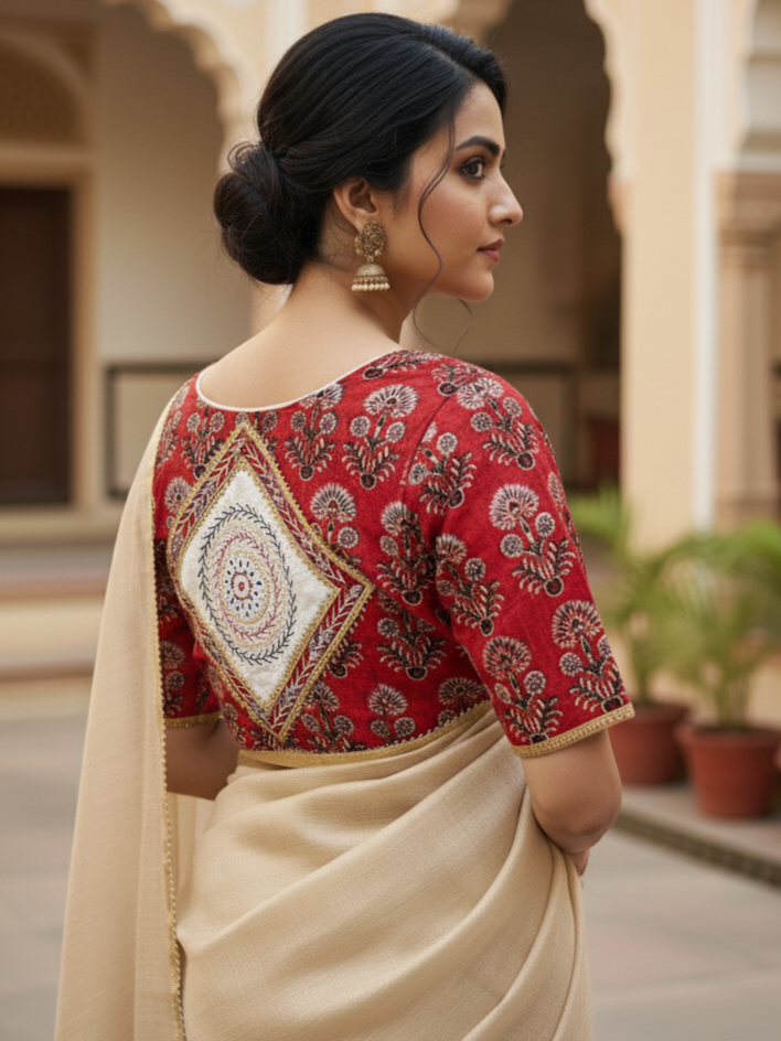 MANDARIKA BLOUSE - Red
