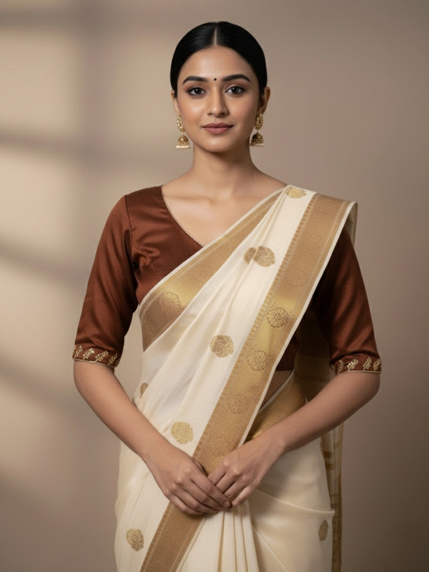 JASWAND BLOUSE - Brown