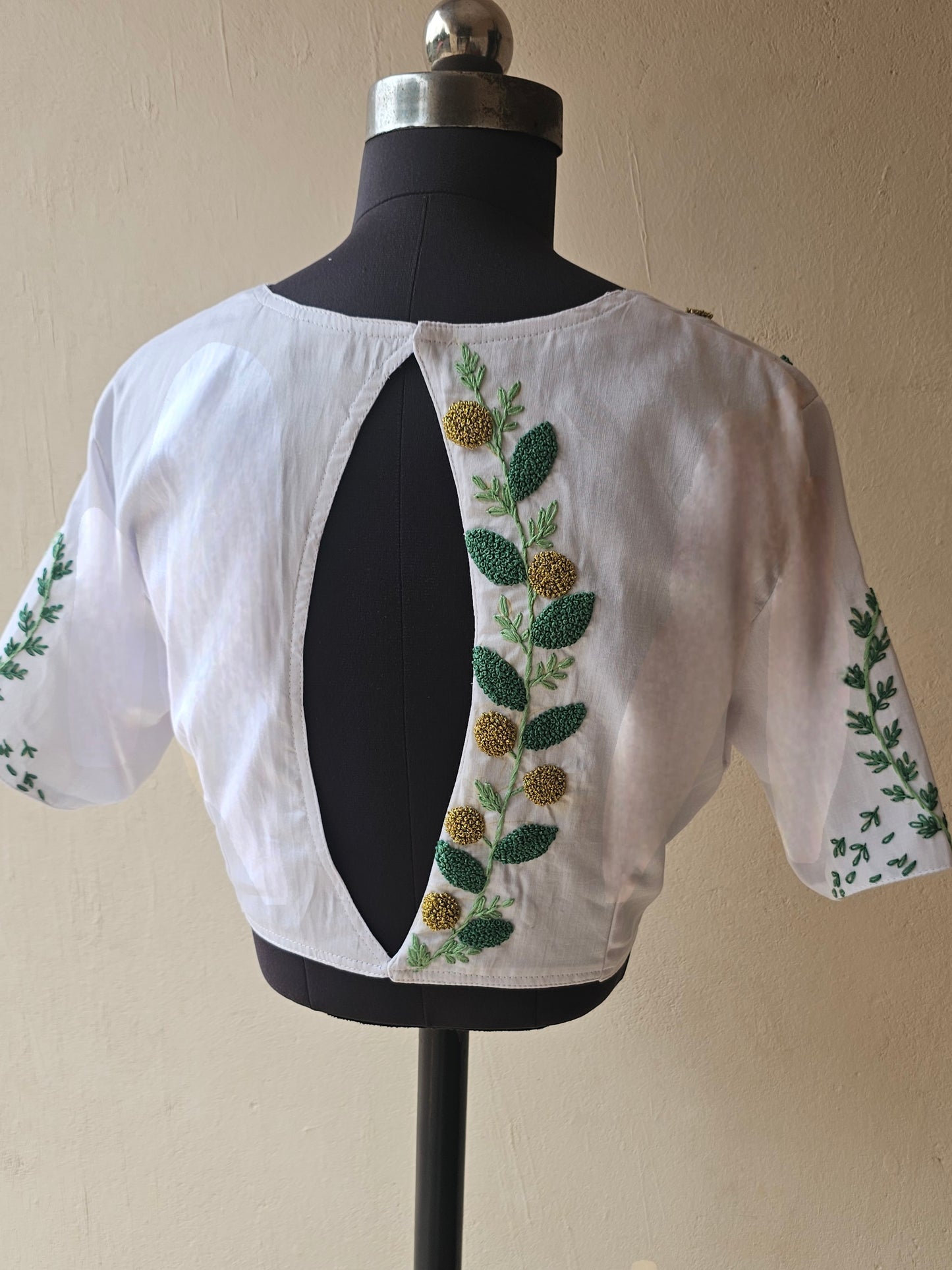 MADHURIMA BLOUSE (Green & Gold)
