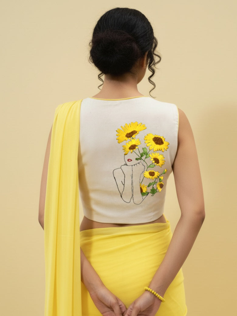 SUNLIT PETAL BLOUSE