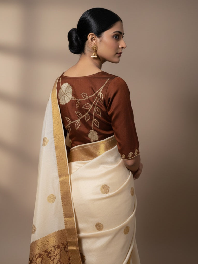 JASWAND BLOUSE - Brown
