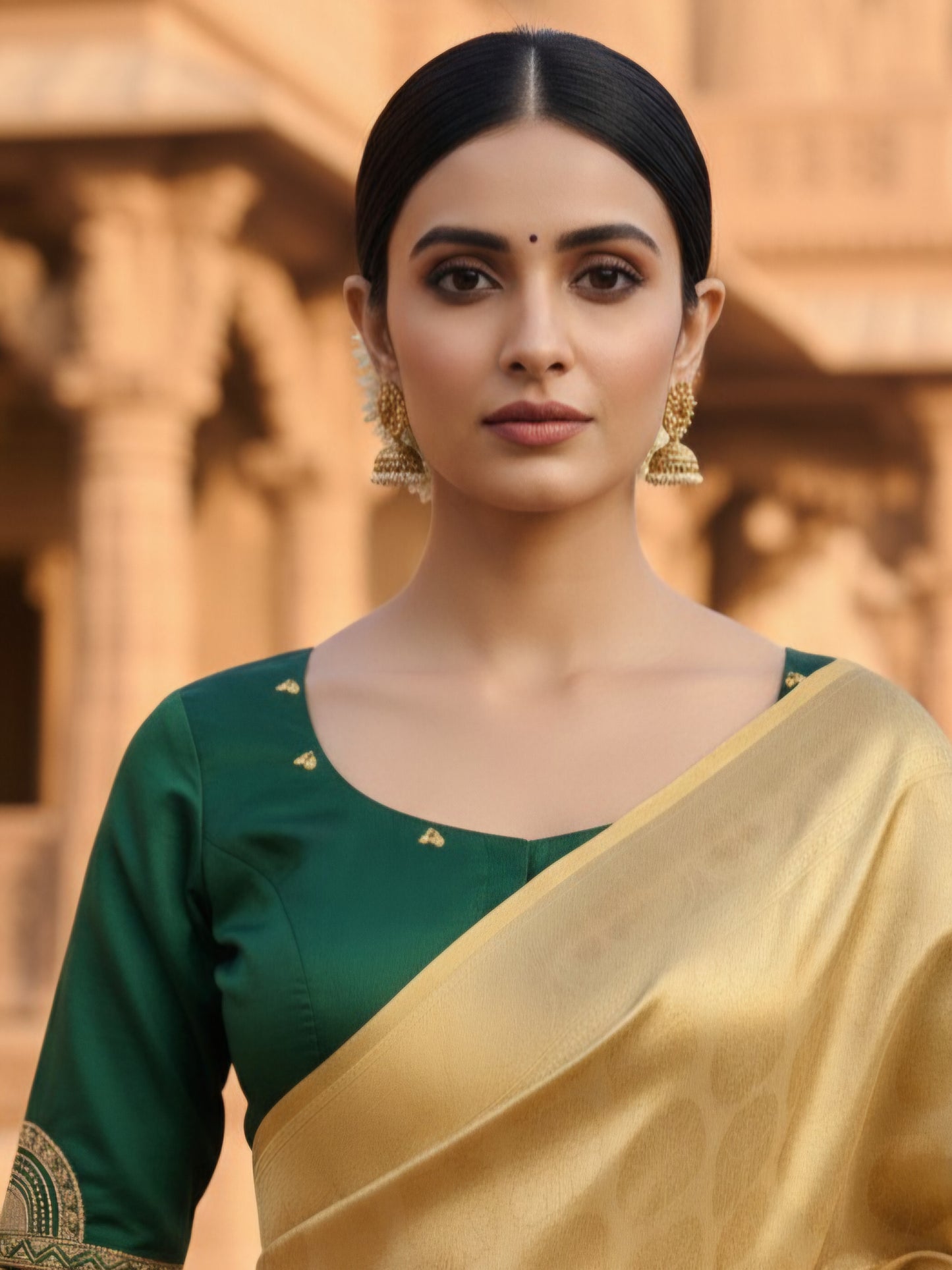NRITYANADAM BLOUSE - Green