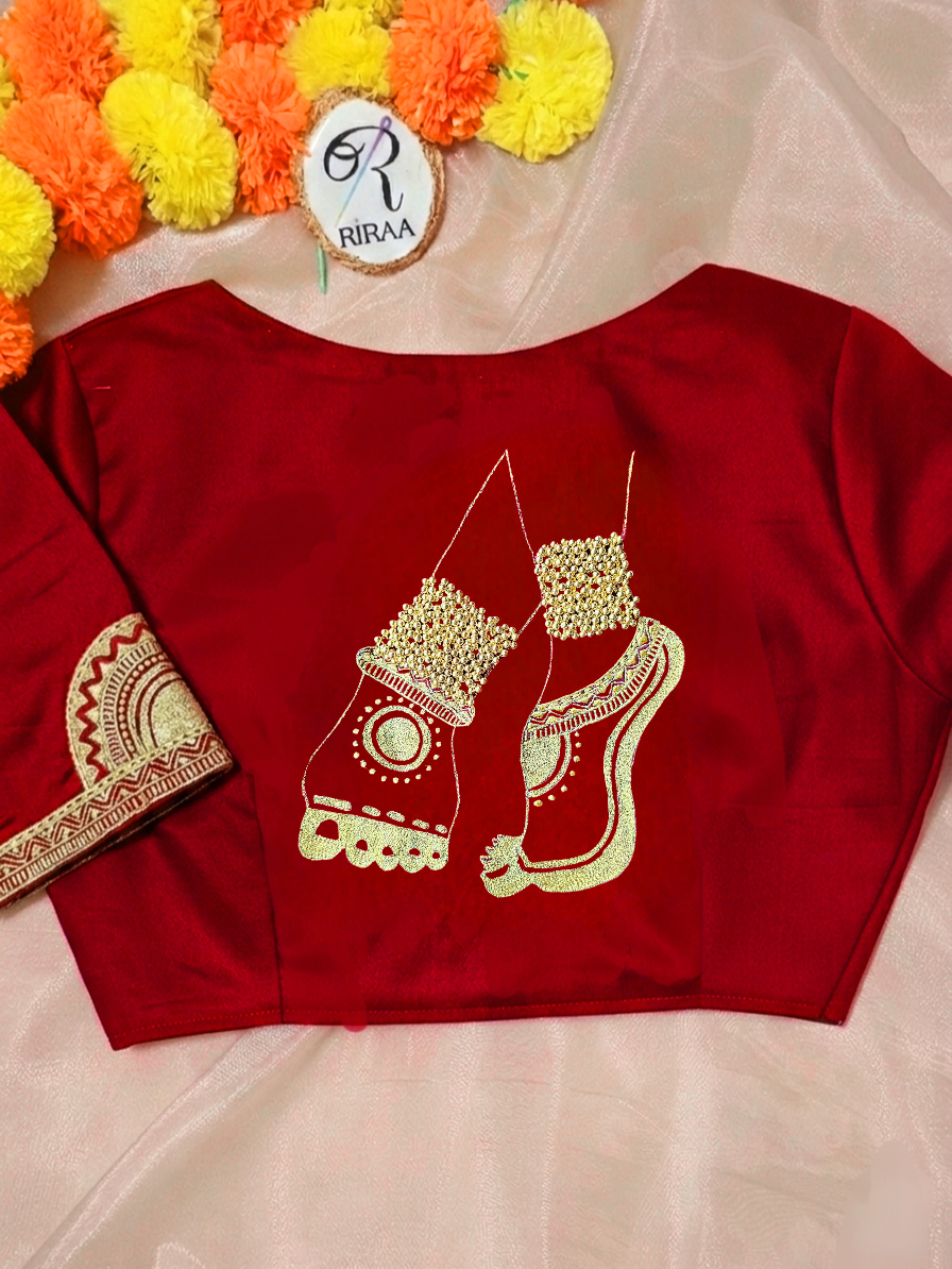 NRITYANADAM BLOUSE - Red