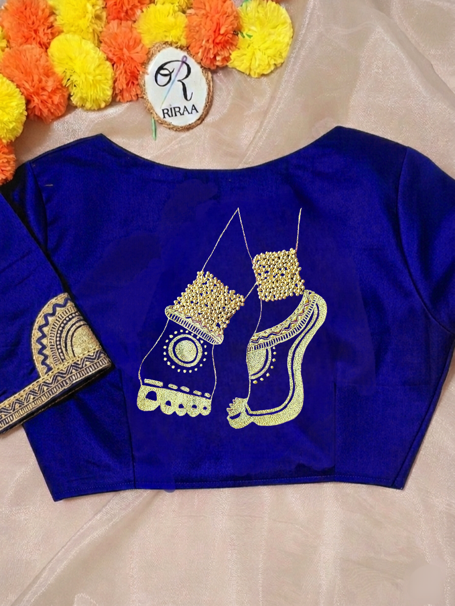 NRITYANADAM BLOUSE - Blue