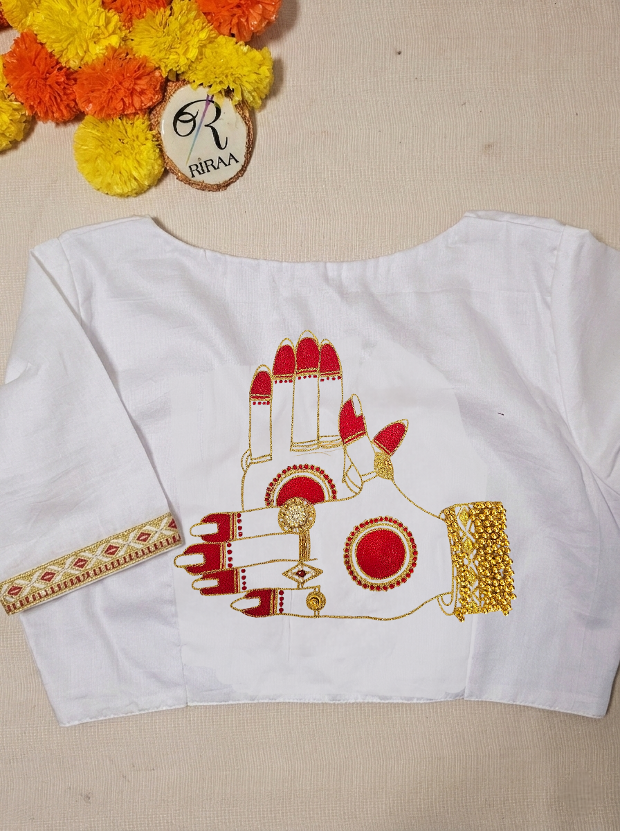 CHAKRAHASTA BLOUSE - White
