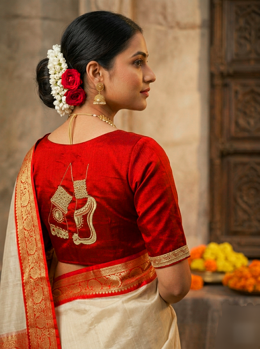 NRITYANADAM BLOUSE - Red