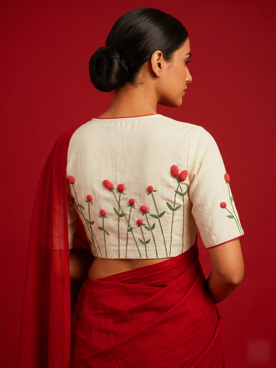 RAJTARINI BLOUSE -Off White