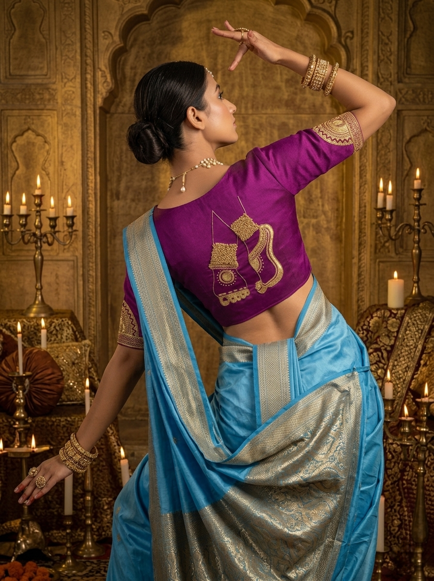 NRITYANADAM BLOUSE - Magenta
