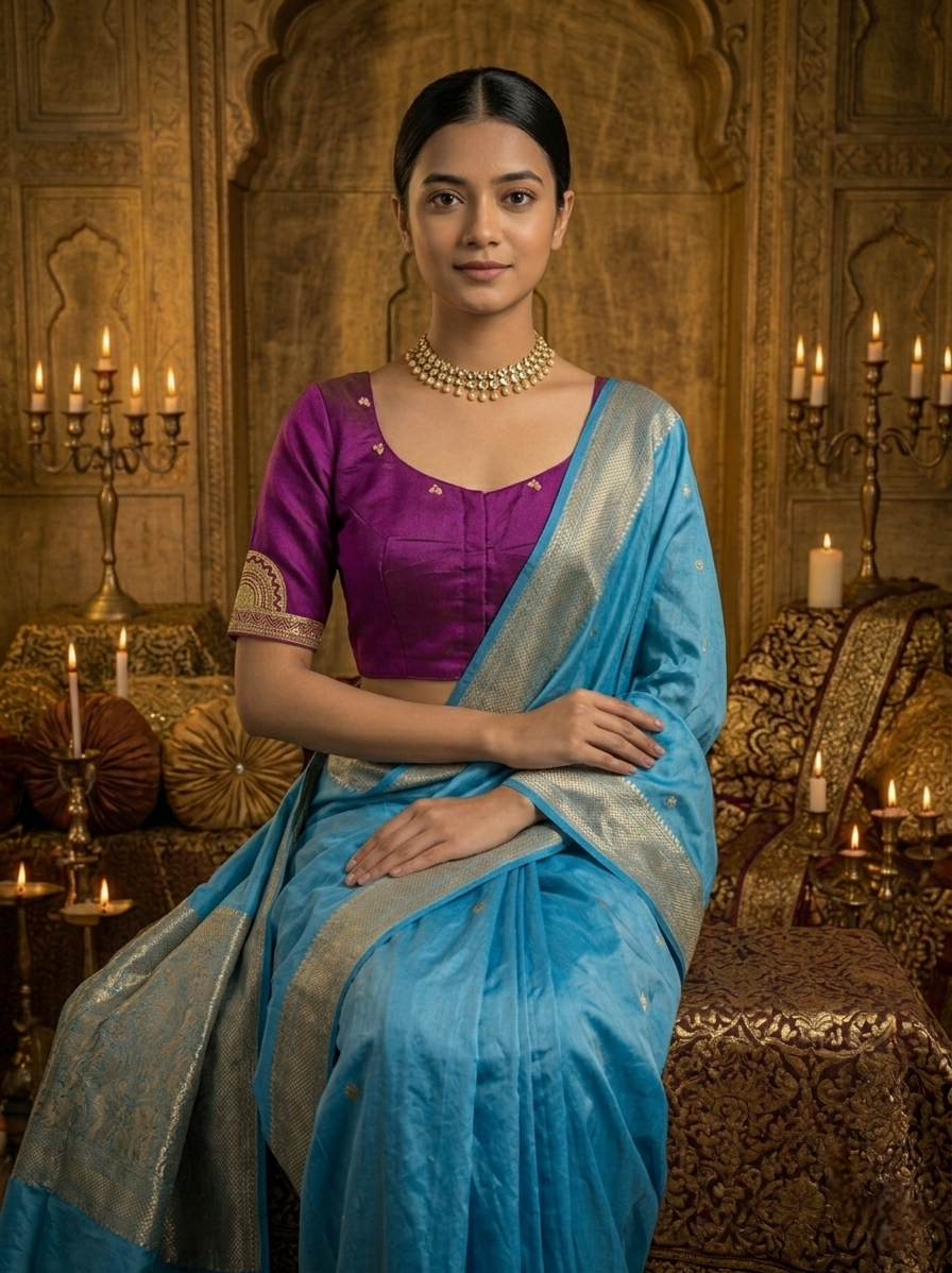 NRITYANADAM BLOUSE - Magenta