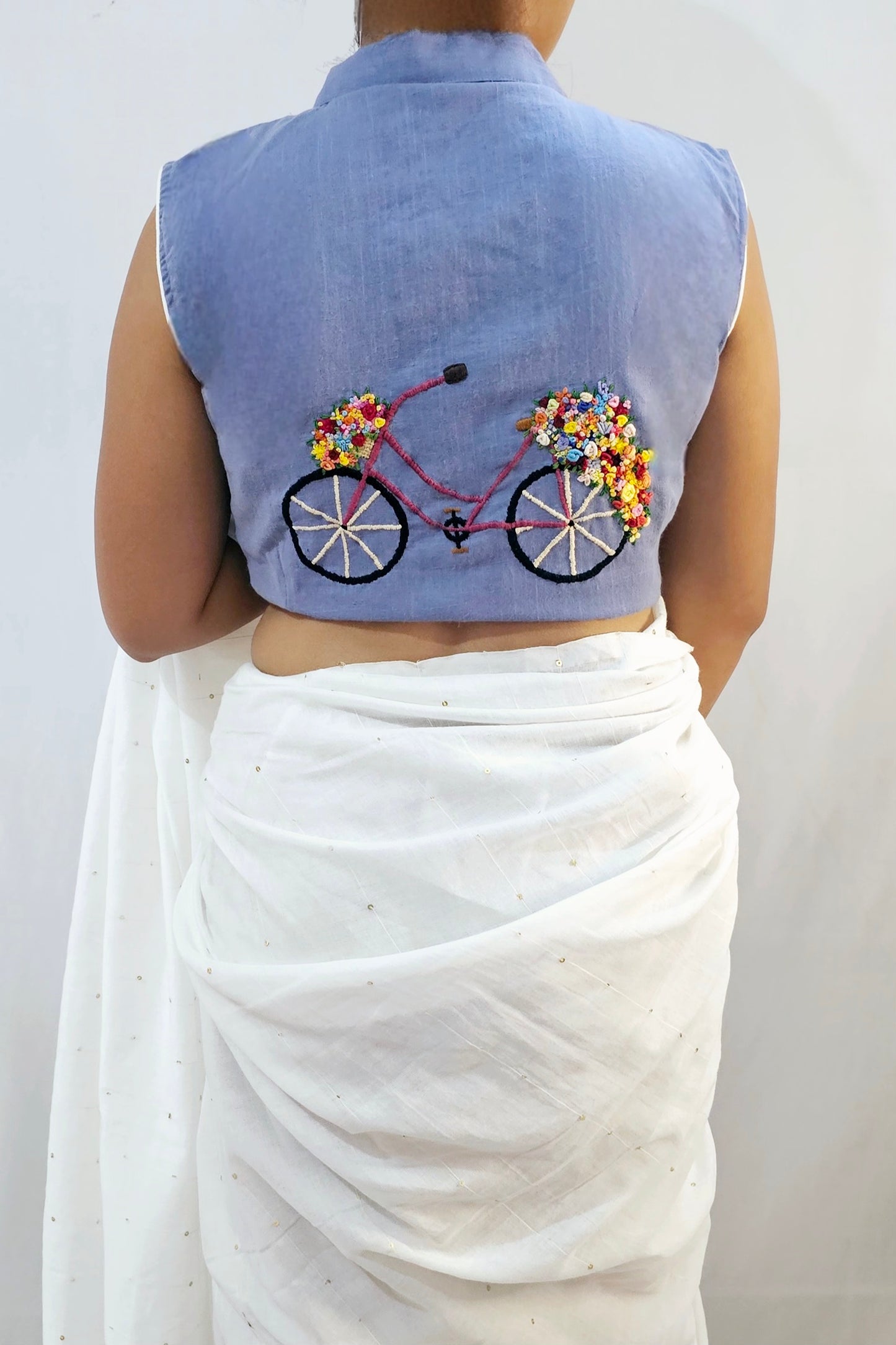 PHOOLON KA SAFAR BLOUSE With Collar