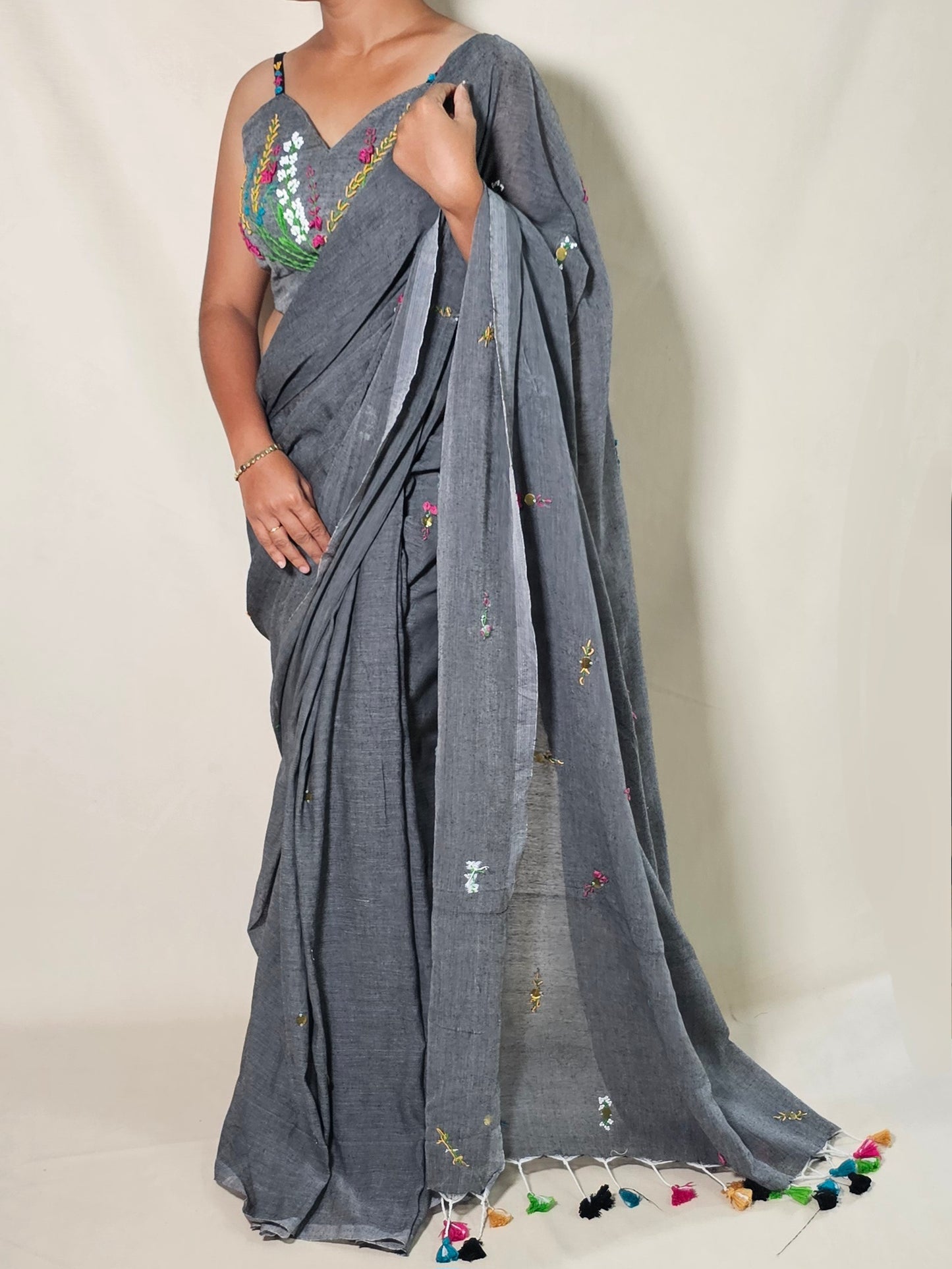 Meghphool Mul Designer Saree