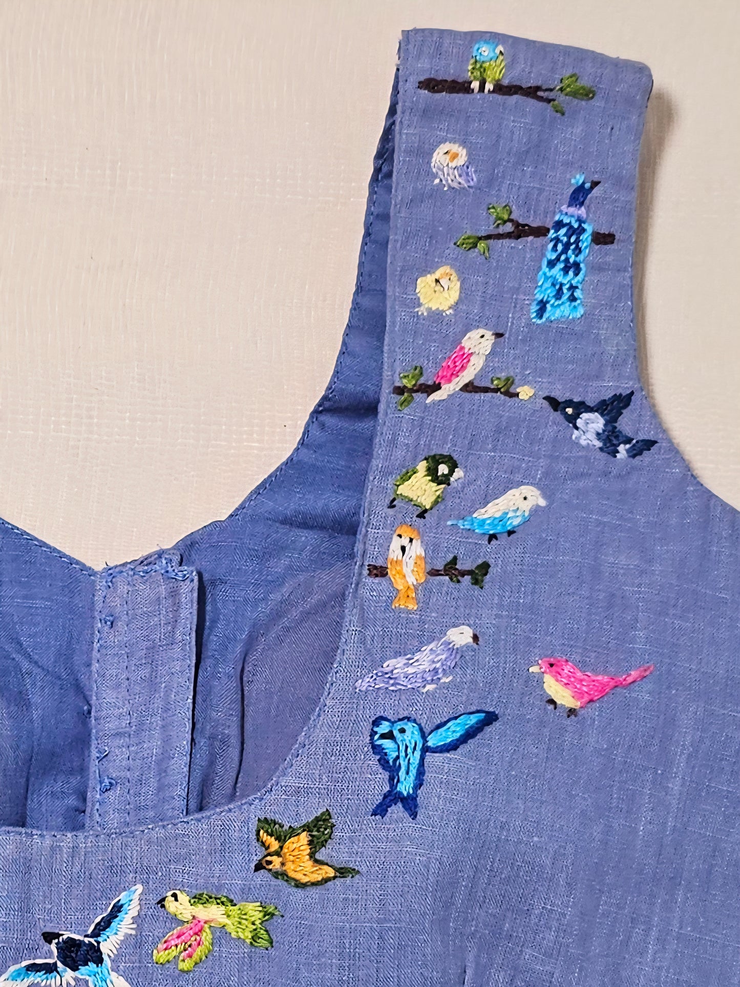 PAKSHI PRAVAH BLOUSE- Denim