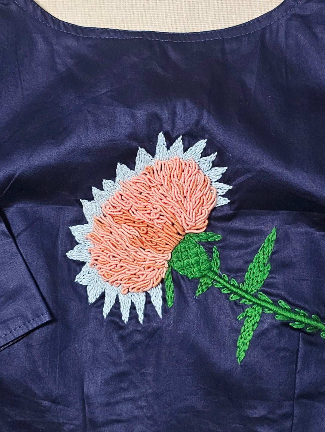 ARANYA BLOUSE - Navy Blue