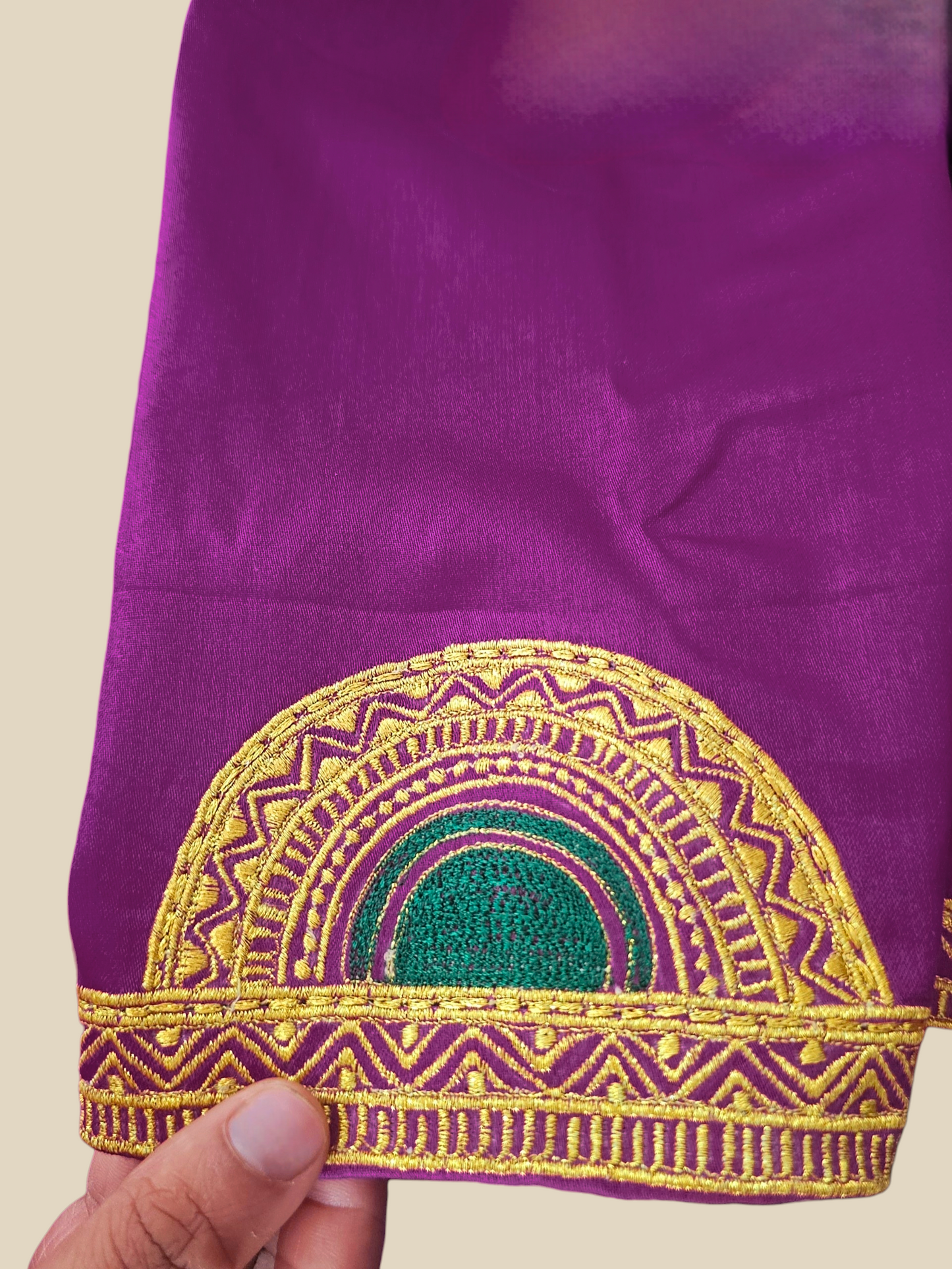 NRITYAPAYAL BLOUSE - Magenta-Green