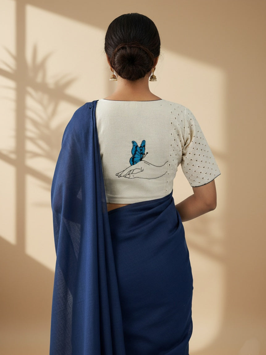 BLUE-WING BEAUTY BLOUSE