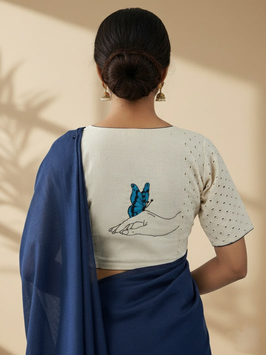 BLUE-WING BEAUTY BLOUSE