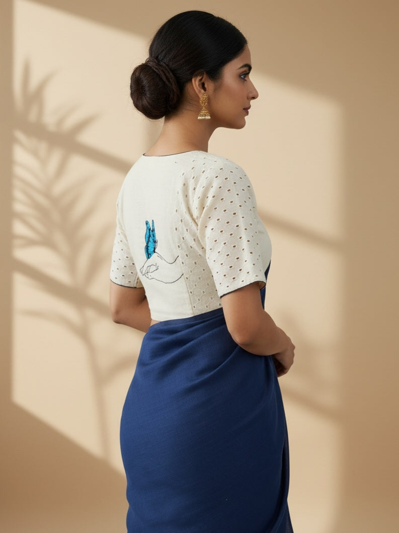BLUE-WING BEAUTY BLOUSE